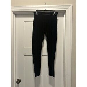 Spanx Women’s Velvet Legging Black Stretch Slimming Shaping Wide Waist Size XL